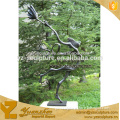 bronze abstract sculptures of woman in the wind for garden decoration